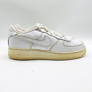 Nike Air Force 1 Low Boys Size 7Y White Athletic Shoes Sneakers 314192-117